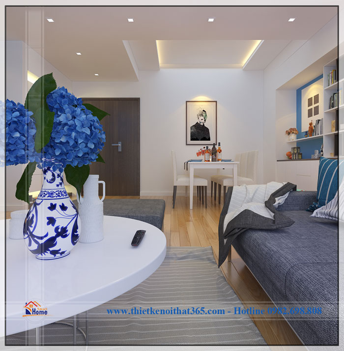 Căn hộ chung cư Dương Nội thoáng mát, ấm cúng Phòng khách