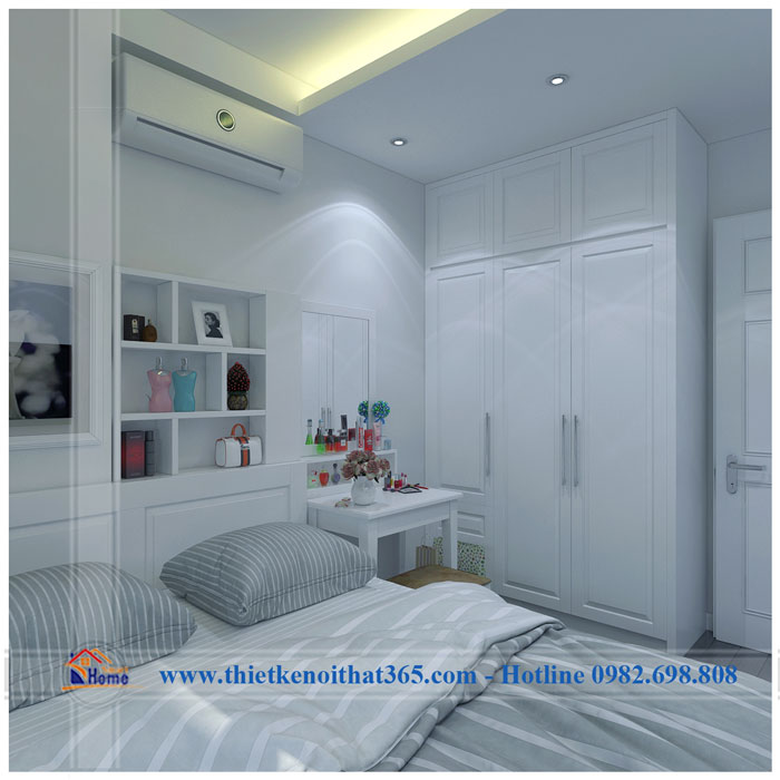 Căn hộ chung cư Kim Văn - Kim Lũ cho gia chủ có cá tính mạnh mẽ Phòng ngủ